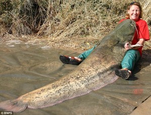 Blind Grandmother lands record breaking fish